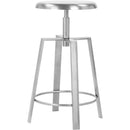  Color_Silver -- Lang Silver Iron Adjustable Bar / Counter Stool IMAGE 3