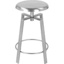  Color_Silver -- Lang Silver Iron Adjustable Bar / Counter Stool IMAGE 5