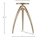  Color_Gold -- Meridian Clara Adjustable Height Stool IMAGE 7