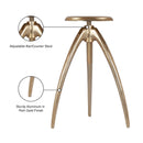  Color_Gold -- Meridian Clara Adjustable Height Stool IMAGE 8