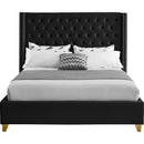  Color_Black  Size_Full  -- Meridian Barolo Upholstered Panel Bed IMAGE 3
