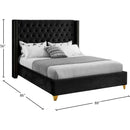  Color_Black  Size_King  -- Barolo Black Velvet Upholstered King Bed IMAGE 8