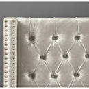  Color_Cream  Size_Queen  -- Barolo Cream Velvet Upholstered Queen Bed IMAGE 7