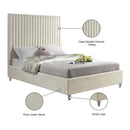  Color_Cream  Size_Full  -- Candace Cream Velvet Upholstered Full Bed IMAGE 9