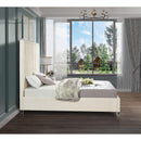  Color_Cream  Size_King  -- Candace Cream Velvet Upholstered King Bed IMAGE 5