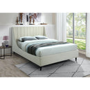  Color_Cream  Size_Full  -- Eva Cream Velvet Upholstered Full Bed IMAGE 2