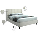  Color_Cream  Size_Full  -- Eva Cream Velvet Upholstered Full Bed IMAGE 9