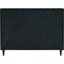  Color_Black/ Green  Size_Full  -- Eva Green Velvet Upholstered Full Bed IMAGE 6
