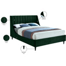 Meridian Eva Green Velvet Full Bed IMAGE 9