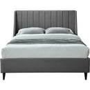  Color_Grey  Size_Full  -- Eva Grey Velvet Upholstered Full Bed IMAGE 3