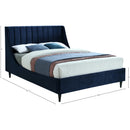  Color_Navy  Size_Full  -- Eva Navy Velvet Upholstered Full Bed IMAGE 8