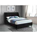  Color_Black  Size_King  -- Eva Black Velvet Upholstered King Bed IMAGE 2