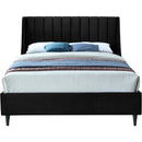  Color_Black  Size_King  -- Eva Black Velvet Upholstered King Bed IMAGE 3