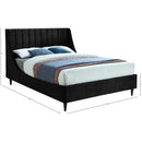  Color_Black  Size_King  -- Eva Black Velvet Upholstered King Bed IMAGE 8