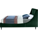  Color_Black/ Green  Size_King  -- Eva Green Velvet Upholstered King Bed IMAGE 5