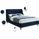  Color_Navy  Size_King  -- Eva Navy Velvet Upholstered King Bed IMAGE 9