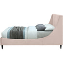  Color_Pink  Size_Queen  -- Eva Pink Velvet Upholstered Queen Bed IMAGE 5