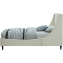  Color_Cream  Size_Twin  -- Eva Cream Velvet Upholstered Twin Bed IMAGE 5