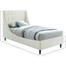  Color_Cream  Size_Twin  -- Eva Cream Velvet Upholstered Twin Bed IMAGE 8