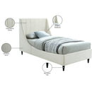  Color_Cream  Size_Twin  -- Eva Cream Velvet Upholstered Twin Bed IMAGE 9
