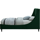  Color_Black/ Green  Size_Twin  -- Eva Green Velvet Upholstered Twin Bed IMAGE 5