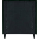  Color_Black/ Green  Size_Twin  -- Eva Green Velvet Upholstered Twin Bed IMAGE 6