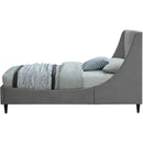  Color_Grey  Size_Twin  -- Eva Grey Velvet Upholstered Twin Bed IMAGE 5