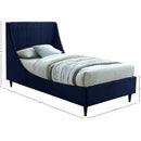  Color_Navy  Size_Twin  -- Eva Navy Velvet Upholstered Twin Bed IMAGE 8