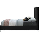 Meridian Geri Black Velvet Full Bed IMAGE 10