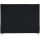 Meridian Geri Cream Velvet Full Bed IMAGE 11