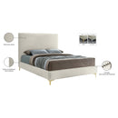  Color_Cream/ Gold  Size_Full  -- Geri Cream Velvet Upholstered Full Bed IMAGE 16