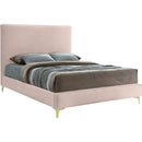 Meridian Geri Full Upholstered Platform Bed GeriPink-F IMAGE 1