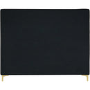 Meridian Geri Black Velvet King Bed IMAGE 11