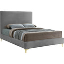 Meridian Geri King Upholstered Platform Bed GeriGrey-K IMAGE 1