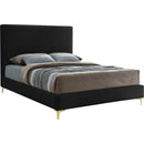 Meridian Geri Queen Upholstered Platform Bed GeriBlack-Q IMAGE 1
