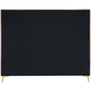 Meridian Geri Pink Velvet Queen Bed IMAGE 11