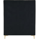 Meridian Geri Black Velvet Twin Bed IMAGE 11