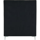 Meridian Geri Black Velvet Twin Bed IMAGE 12