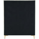 Meridian Geri Cream Velvet Twin Bed IMAGE 11