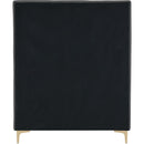 Meridian Geri Grey Velvet Twin Bed IMAGE 11