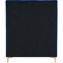 Meridian Geri Navy Velvet Twin Bed IMAGE 11
