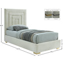  Color_Cream -- Meridian Nora Upholstered Panel Bed IMAGE 15