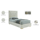  Color_Cream -- Meridian Nora Upholstered Panel Bed IMAGE 16