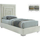  Color_Cream -- Meridian Nora Upholstered Panel Bed IMAGE 2