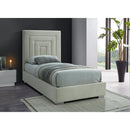  Color_Cream -- Meridian Nora Upholstered Panel Bed IMAGE 4