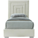  Color_Cream -- Meridian Nora Upholstered Panel Bed IMAGE 6