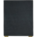 Meridian Nora Grey Velvet Twin Bed IMAGE 13