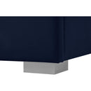  Color_Navy -- Nora Navy Velvet Upholstered Twin Bed IMAGE 12