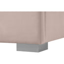 Meridian Nora Pink Velvet Twin Bed IMAGE 12