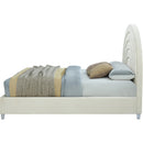  Color_Cream/ White  Size_Full  -- Meridian Rainbow Upholstered Panel Bed IMAGE 5
